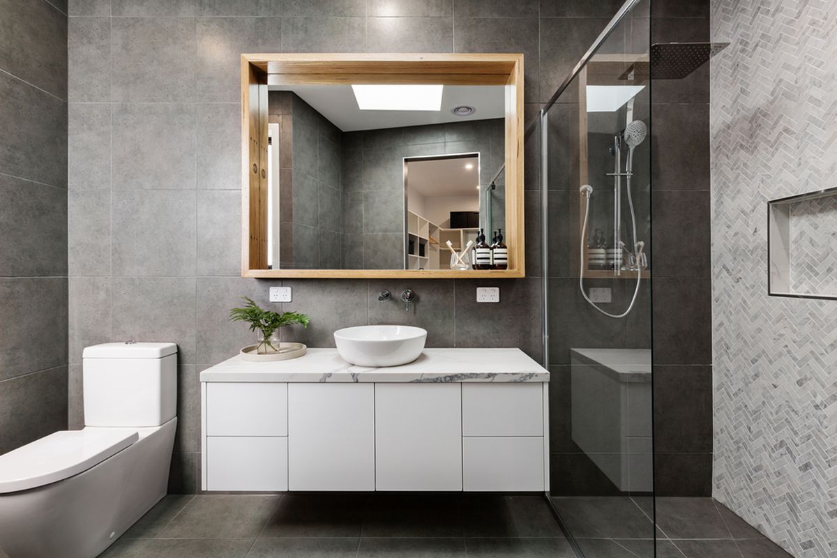 10 Ide Desain Kamar Mandi Minimalis  Unik dan Aestetik!